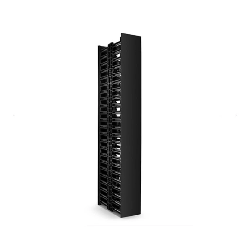 45U Dual Sided Vertical Cable Management with Cover