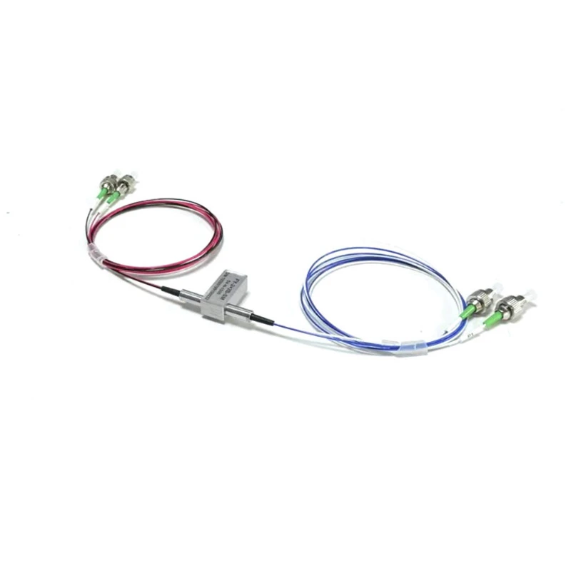 1310/1550nm Single Mode 2x2B Bypass Mechanical Optical Switch 5V No-Latching FC/APC
