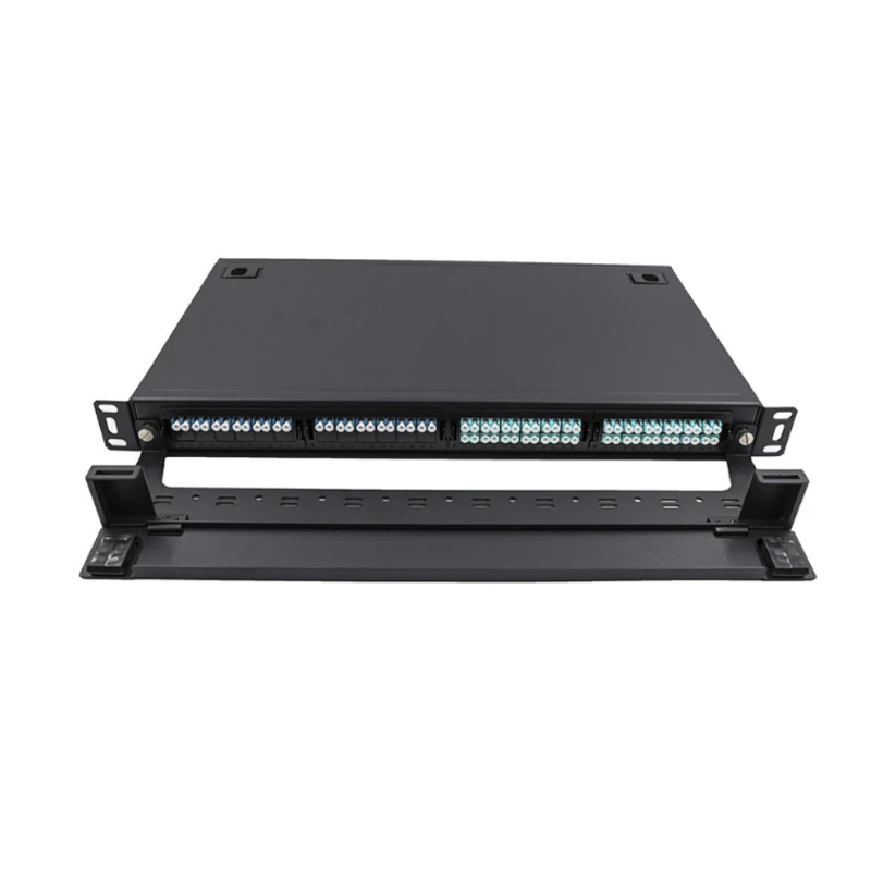 1U 96 Fiber MPO to LC Patch Panel to Hold With 4pcs Fiber Cassette Modules