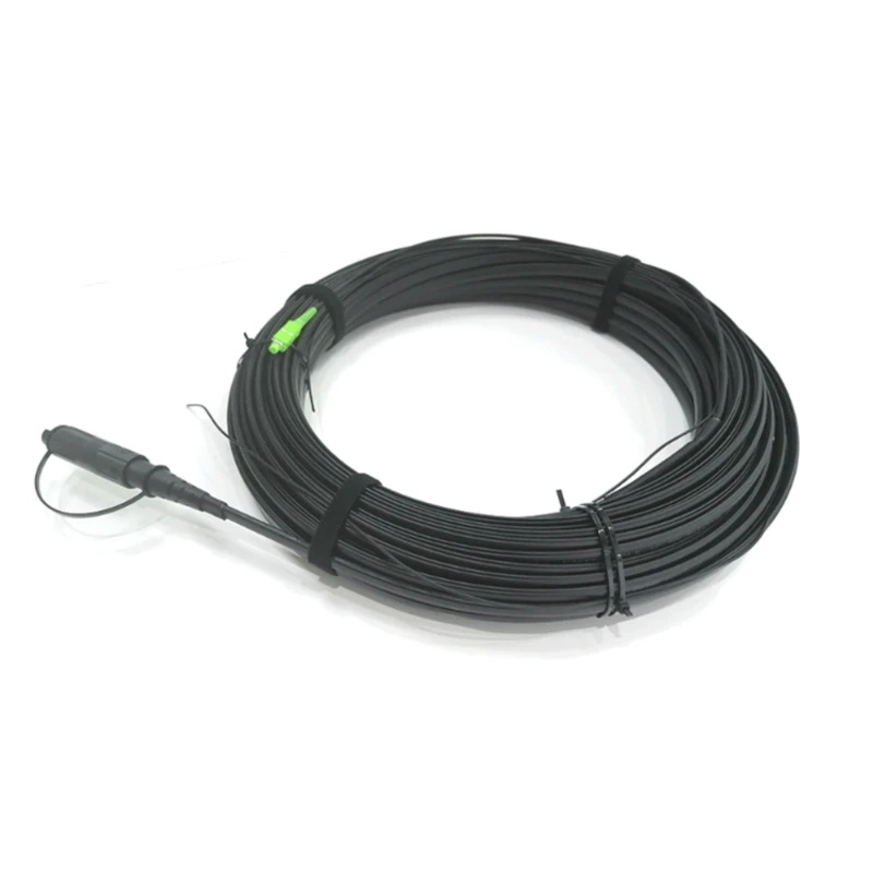 Outdoor Pre-connectorized Optitap SC/APC Toneable SST Dielectric Flat Drop Cable 4.5*8.1mm