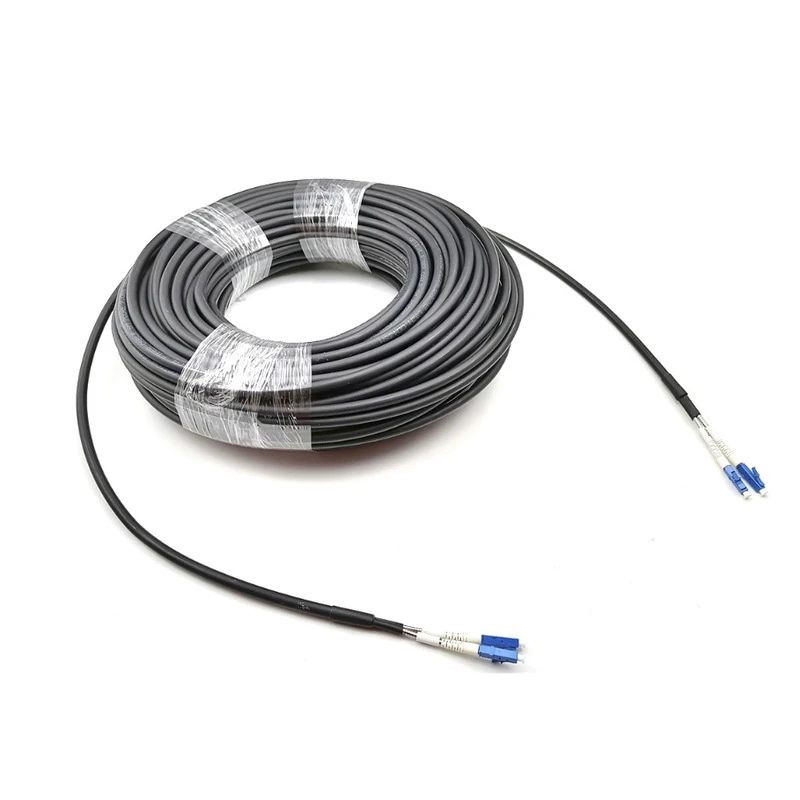 Outdoor Armored FTTA CPRI Fiber Optic Patch Cord DLC-DLC GJFJH Single Mode G657A2 5.0/7.0mm LSZH