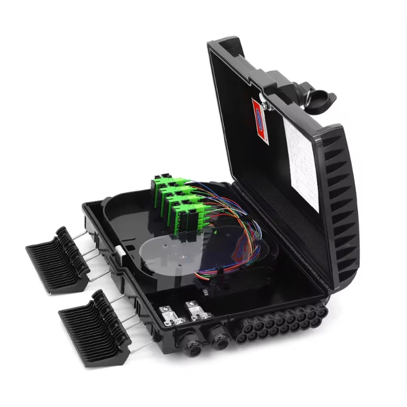 16/24 Core Outdoor FTTH Fiber Terminal Box with 1x16 PLC Splitter