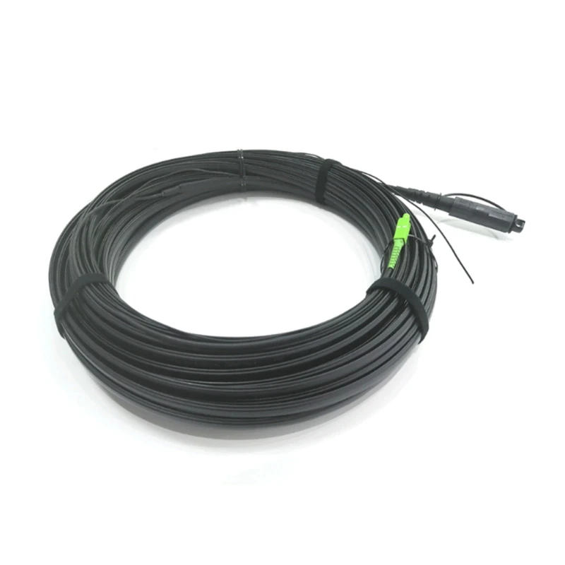 Outdoor Pre-connectorized Optitap SC/APC Toneable SST Dielectric Flat Drop Cable 4.5*8.1mm