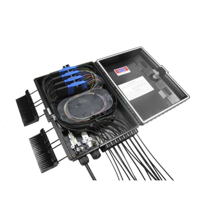 16/24 Core Outdoor FTTH Fiber Terminal Box with 1x16 PLC Splitter