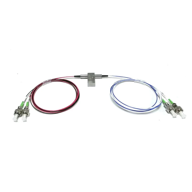 1310/1550nm Single Mode 2x2B Bypass Mechanical Optical Switch 5V No-Latching FC/APC