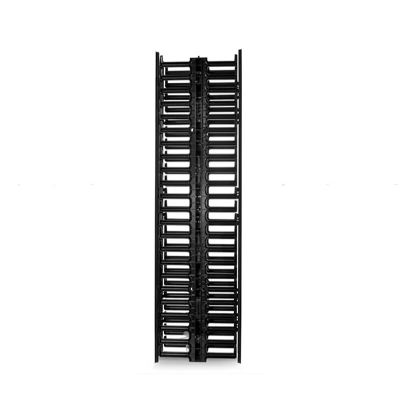 45U Dual Sided Vertical Cable Management with Cover