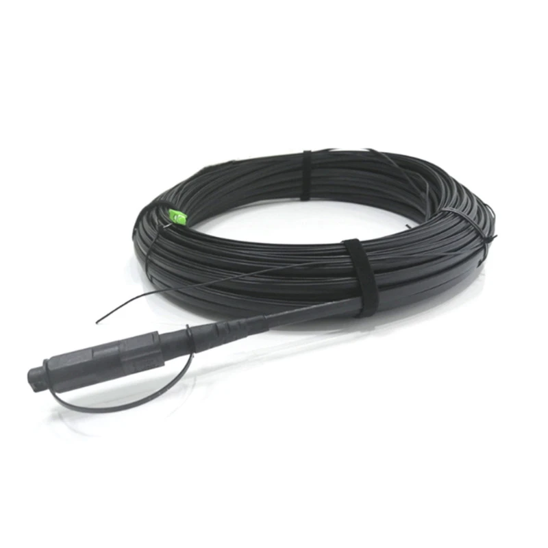 Outdoor Pre-connectorized Optitap SC/APC Toneable SST Dielectric Flat Drop Cable 4.5*8.1mm