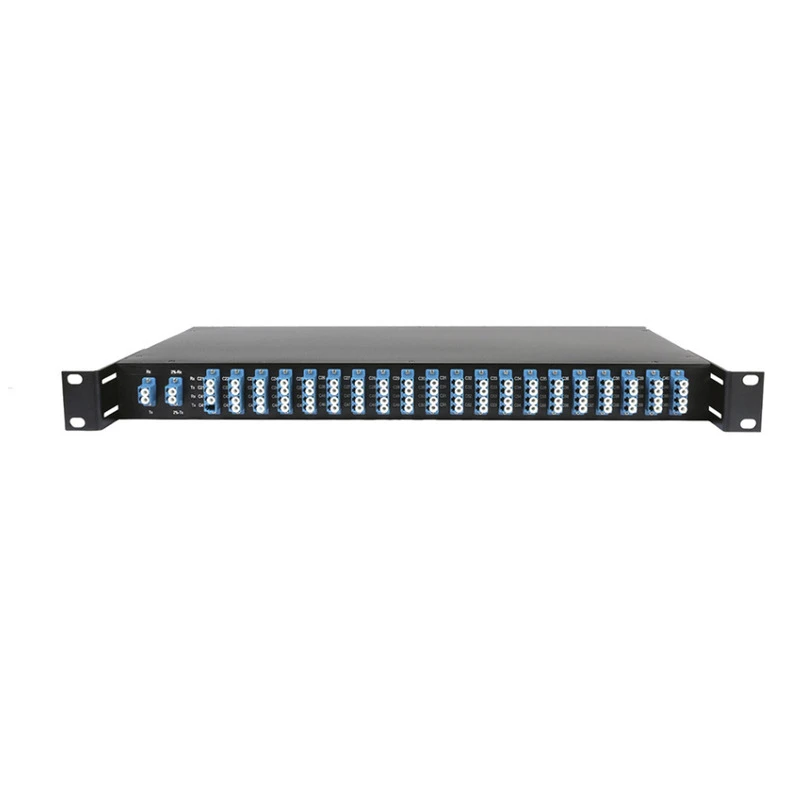 1U Rackmount 100Ghz 48CH Athermal AWG DWDM Mux/Demux C13~C60 LC/UPC