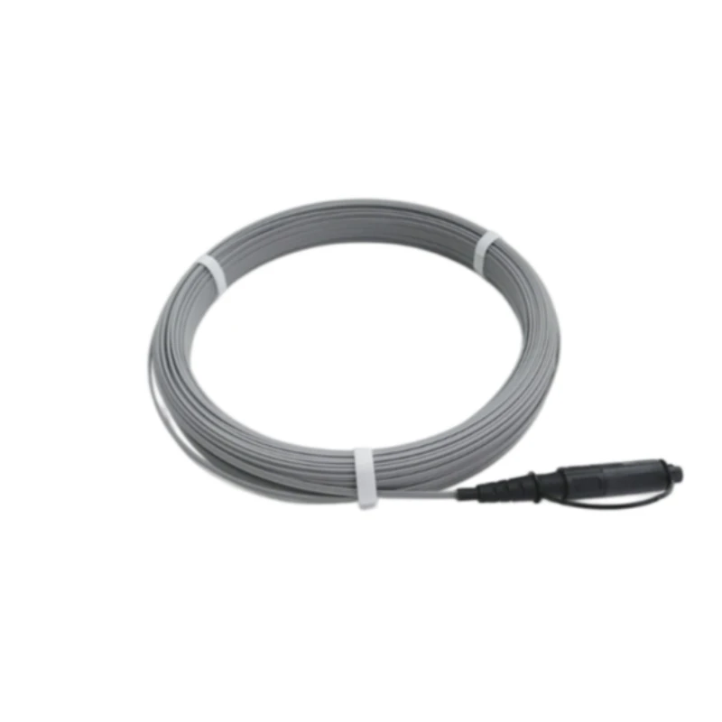 Optitap SC/APC Pre-connectorized FTTH Flat Fiber Drop Cable G657A2 LSZH Grey 50m