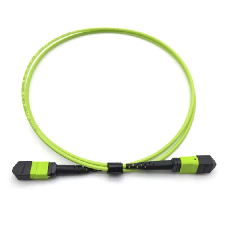8 Fiber MPO-MPO Female Fiber Trunk Cable OM5 LSZH 1M