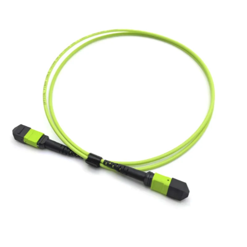 8 Fiber MPO-MPO Female Fiber Trunk Cable OM5 LSZH 1M