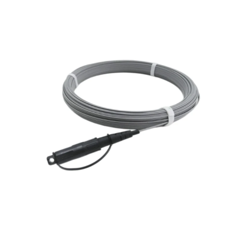 Optitap SC/APC Pre-connectorized FTTH Flat Fiber Drop Cable G657A2 LSZH Grey 50m