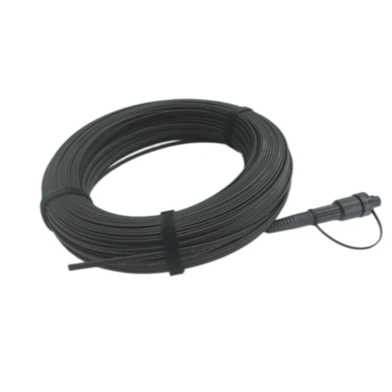 Mini SC Pre-Connectorized Flat Fiber Drop Cable Pigtail G657A1 LSZH