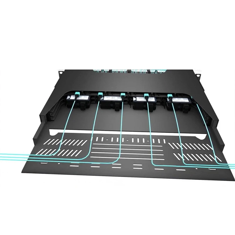 4U 576 Ports HD Fiber Patch Panel MPO To LC Cassettes