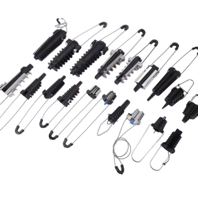 ADSS Short Span Dead End Clamp Aerial Fiber Optic Cable Anti-aging Tension Fitting