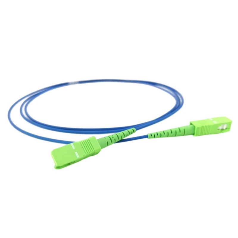 SC/APC-SC/APC 1.6mm Aqua FTTH G657A2 Fiber Optic Patch Cord 3.5M