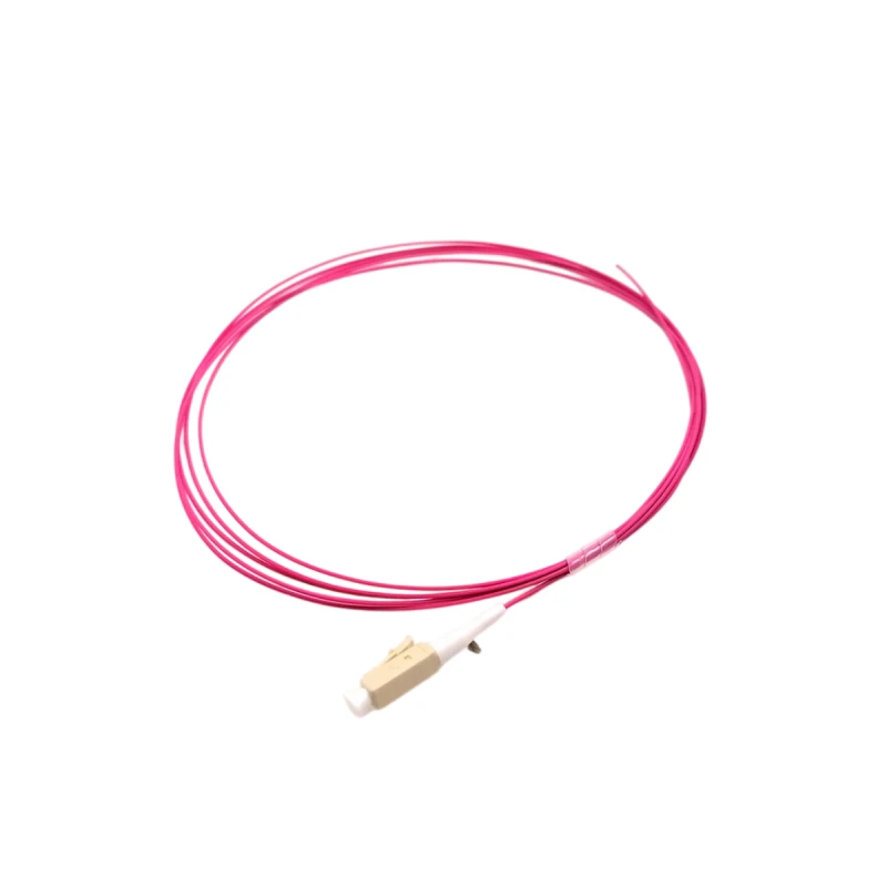 OM4 LC/UPC Fiber Optic Pigtail Tight Buffer 0.9mm 1M