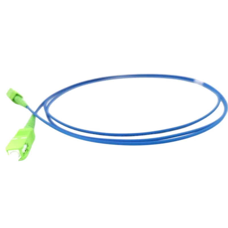 SC/APC-SC/APC 1.6mm Aqua FTTH G657A2 Fiber Optic Patch Cord 3.5M