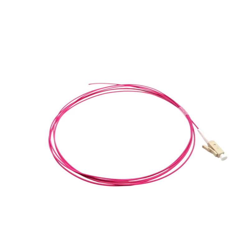 OM4 LC/UPC Fiber Optic Pigtail Tight Buffer 0.9mm 1M