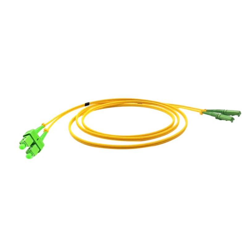 Single Mode Duplex E2000/APC-SC/APC Fiber Patch Cord 3M