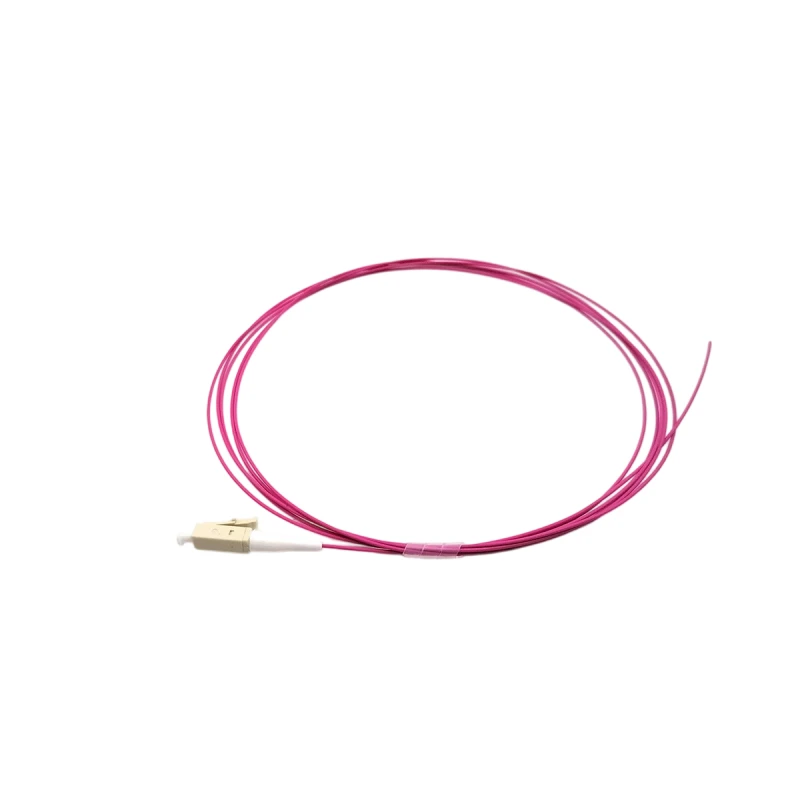 OM4 LC/UPC Fiber Optic Pigtail Tight Buffer 0.9mm 1M