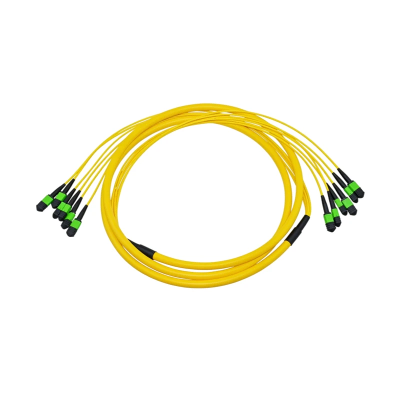 144 Core Single Mode MPO/MTP Fiber Trunk Cable Patch Cord Female Type B 30M