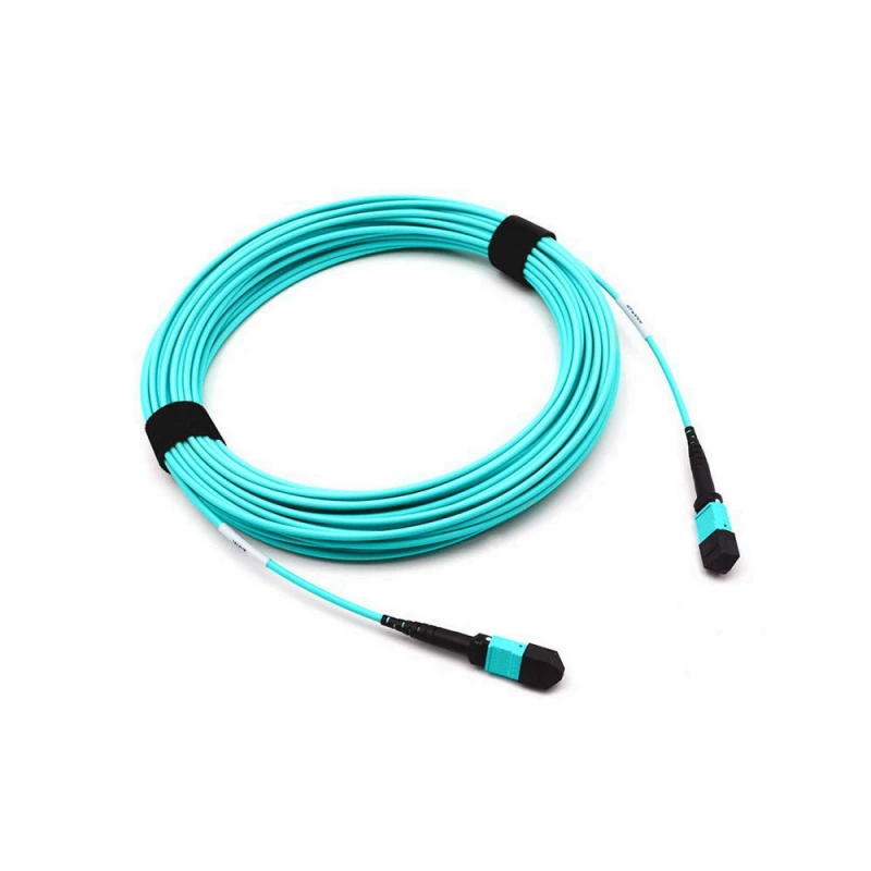 8/12 Fiber MPO-MPO Female Fiber Trunk Cable Type B Multimode OM3 10M