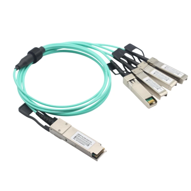 40G QSFP+ To 4x SFP+ AOC Optical Breakout Cable 5m OM3 850nm