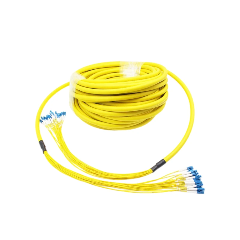 24 Core Single Mode Pre Terminated Multi-fiber Breakout Cable LC/UPC-LC/UPC
