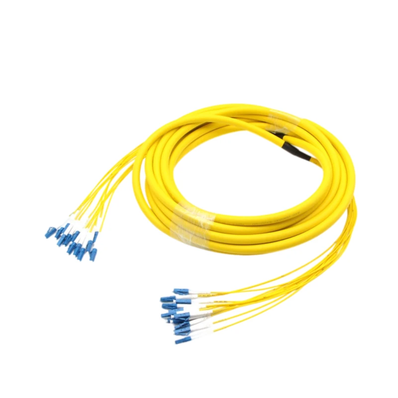 12 Fiber OS2 Single Mode Indoor Multi-fiber Breakout Cable LC/UPC-LC/UPC