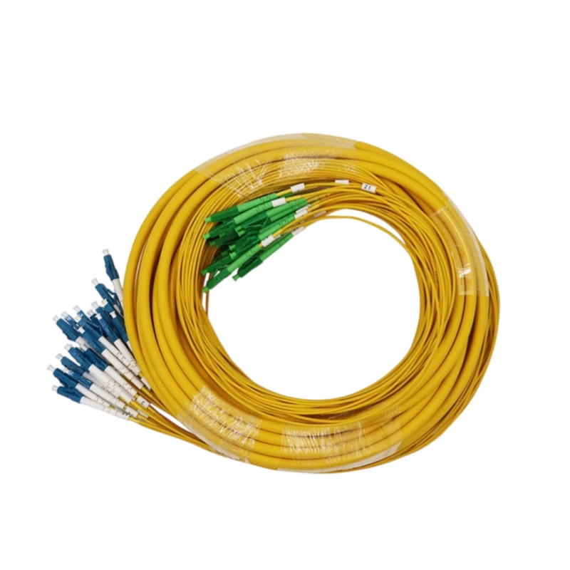 24 Fiber OS2 Single Mode Indoor Pre Terminated Multi-fiber Breakout Cable LC/UPC-LC/APC