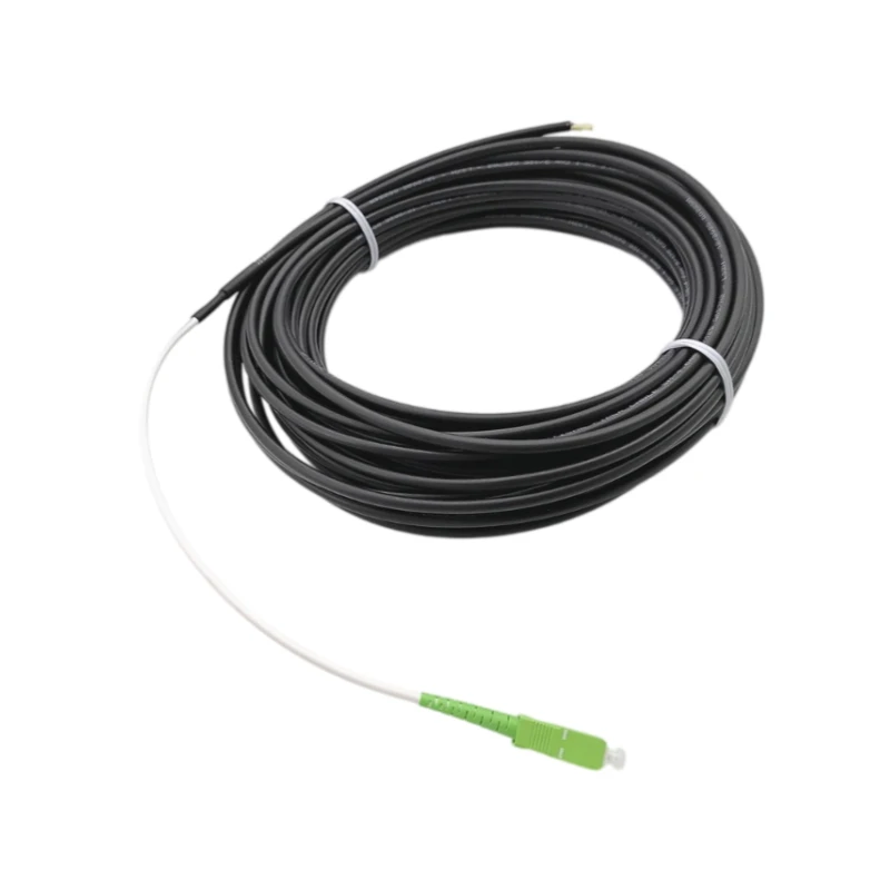 FTTH Indoor/Outdoor Pre-connectorized Fiber Drop Cable Pigtail SC/APC G657A2 30M