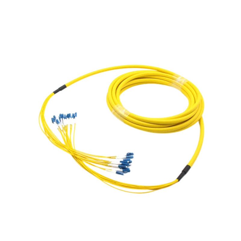 12 Fiber OS2 Single Mode Indoor Multi-fiber Breakout Cable LC/UPC-LC/UPC