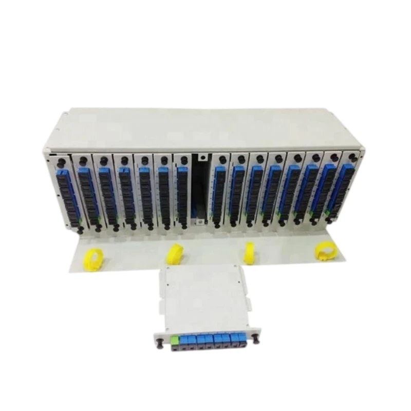 16 Slots Fiber Optical PLC Splitter LGX Chassis 19 Inch 3.5U For 1x8 LGX Modules