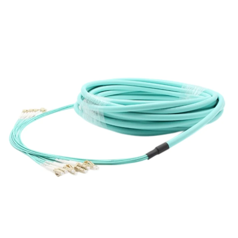 8 Core Pre terminated Fibre Optic Cable Multimode OM3 LC/UPC-LC/UPC 50M
