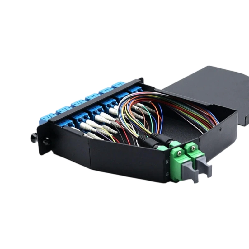 MPO/MTP-24 (Male) to 12 x LC Duplex Fiber Cassette Type A