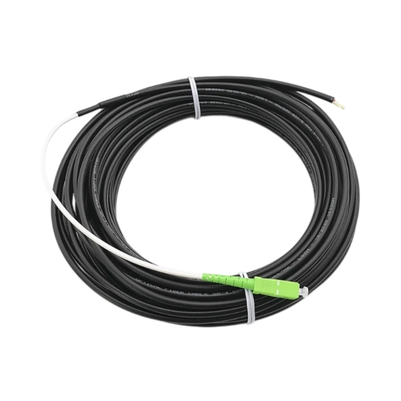 FTTH Indoor/Outdoor Pre-connectorized Fiber Drop Cable Pigtail SC/APC G657A2 30M