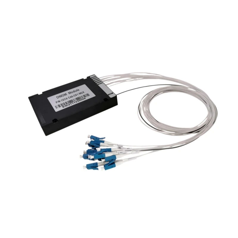 12 Channels DWDM Mux or Demux, 100GHz C40-C51, Single Fiber, ABS Box LC/UPC