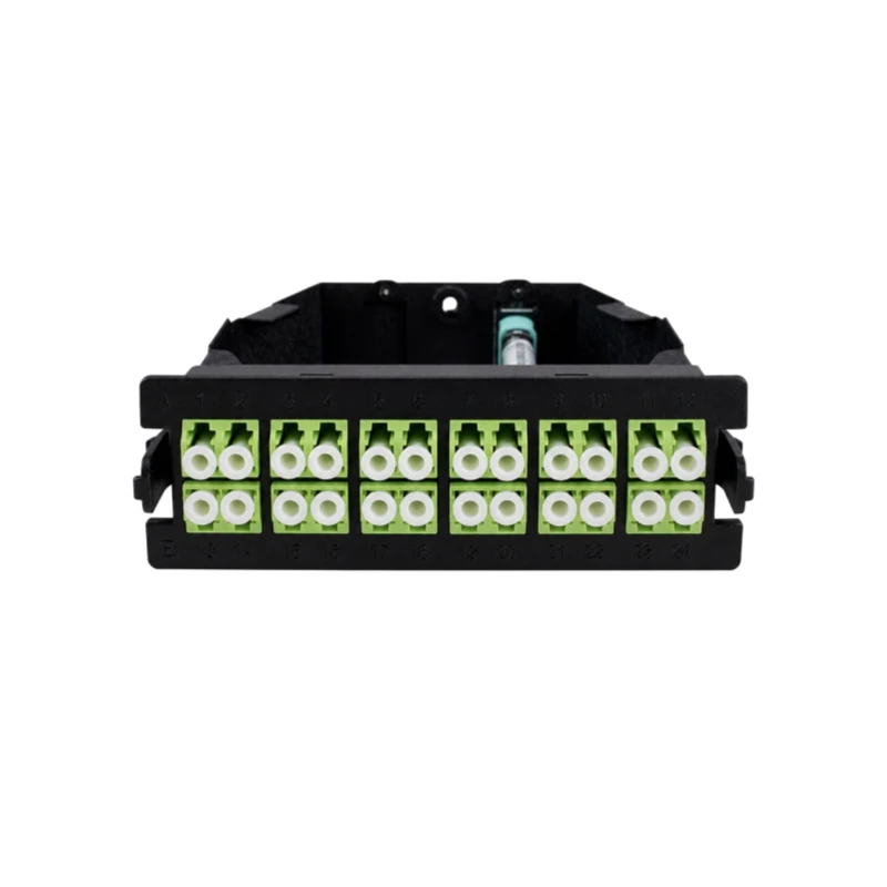 Pre-terminated OM5 24 Fiber MPO/MTP Cassette Module 12x LC Duplex