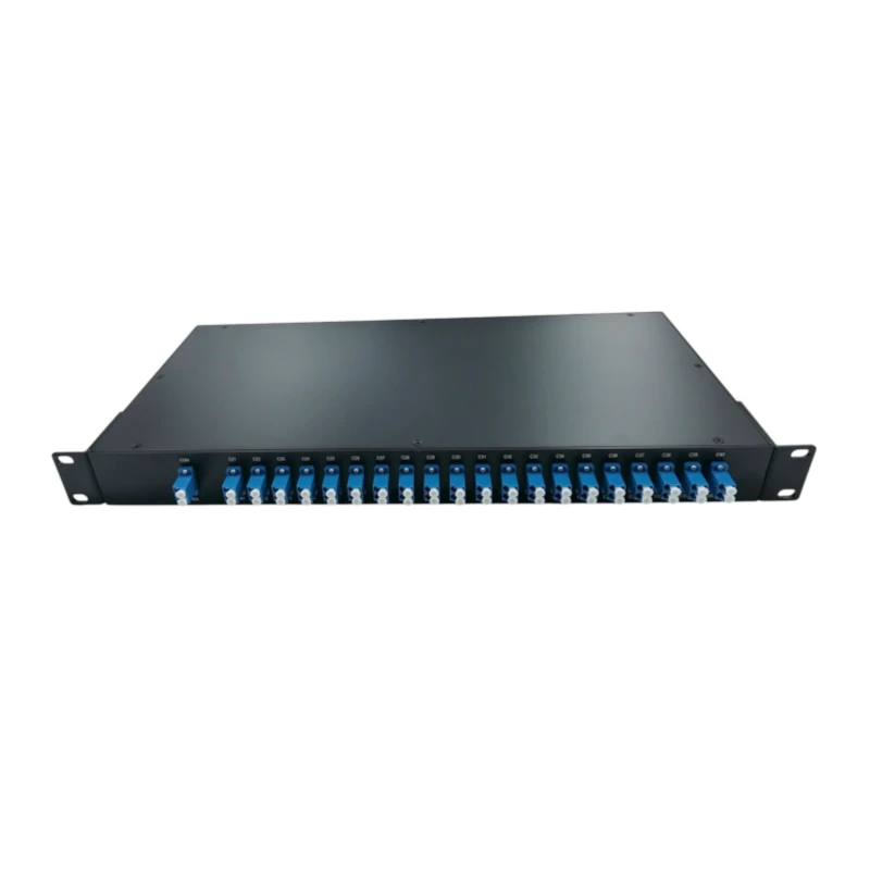 40 Channels Athermal AWG DWDM Mux Demux 100Ghz C21~C60 1U Rack Mount LC/UPC