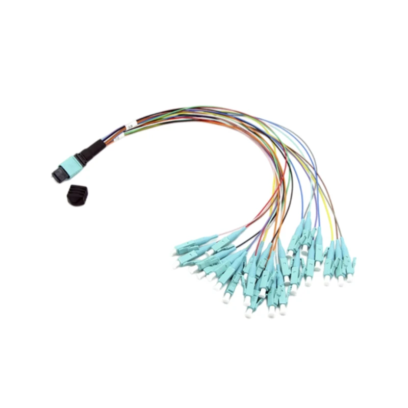 24 Fiber OM3 MPO/MTP Male-LC 0.9mm Fan-out Patch Cable 0.3M