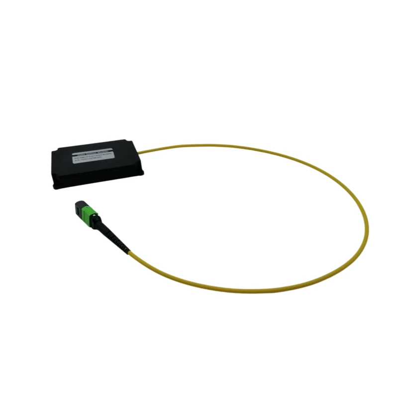 1x2 1310/1550nm Fiber Optic Splitter Module 3.0mm Round Cable Elite MPO/APC Male