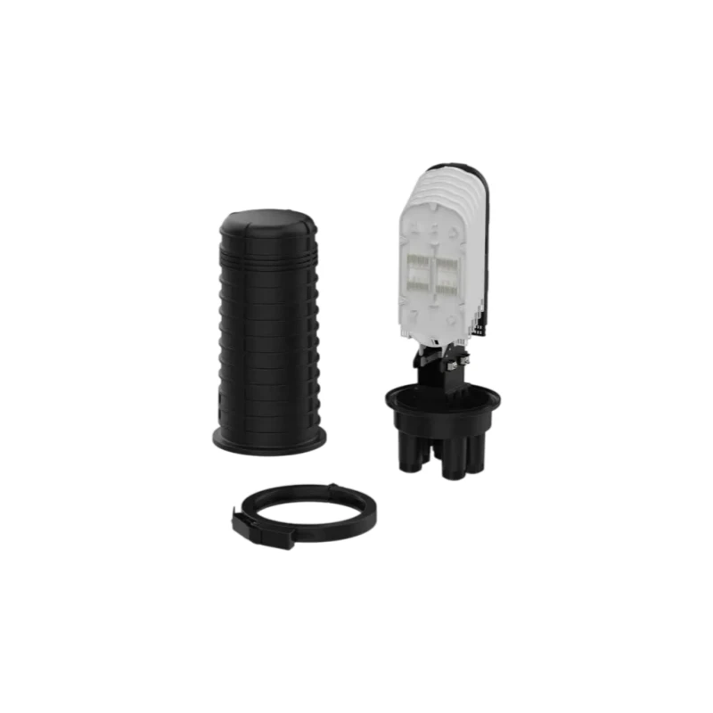 144 Core Dome Fiber Optic Splice Closure 1 Oval+4 Round Ports Mechanical Sealing