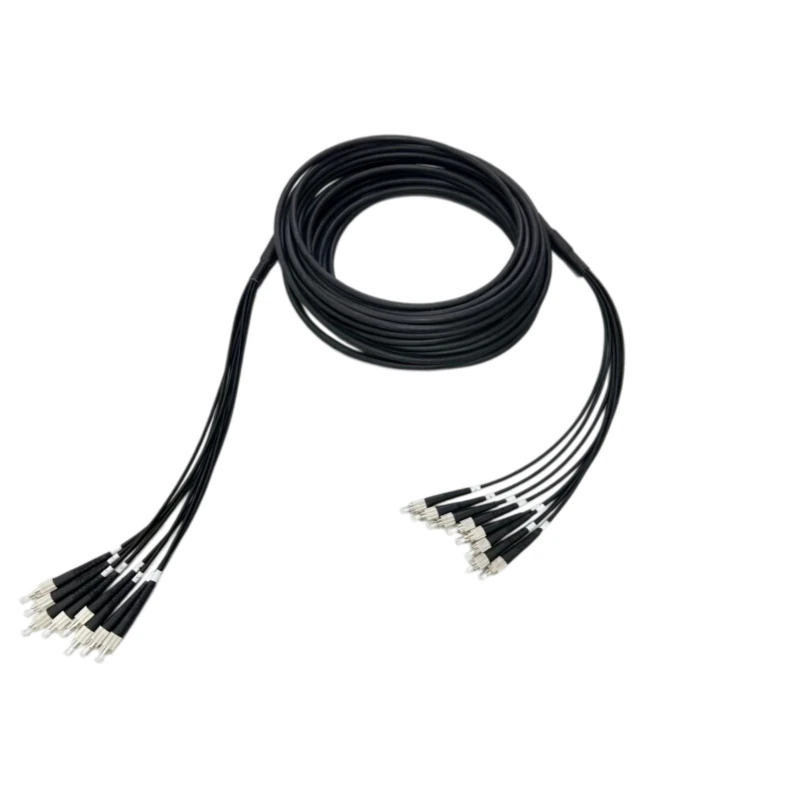 8 Core Indoor/Outdoor Pre Teminated Multifiber Cable LSZH FC/UPC-FC/UPC 15M