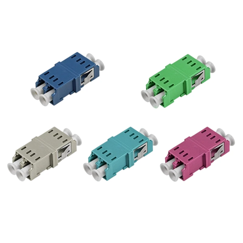 Duplex LC Flangeless Fiber Optic Adapter