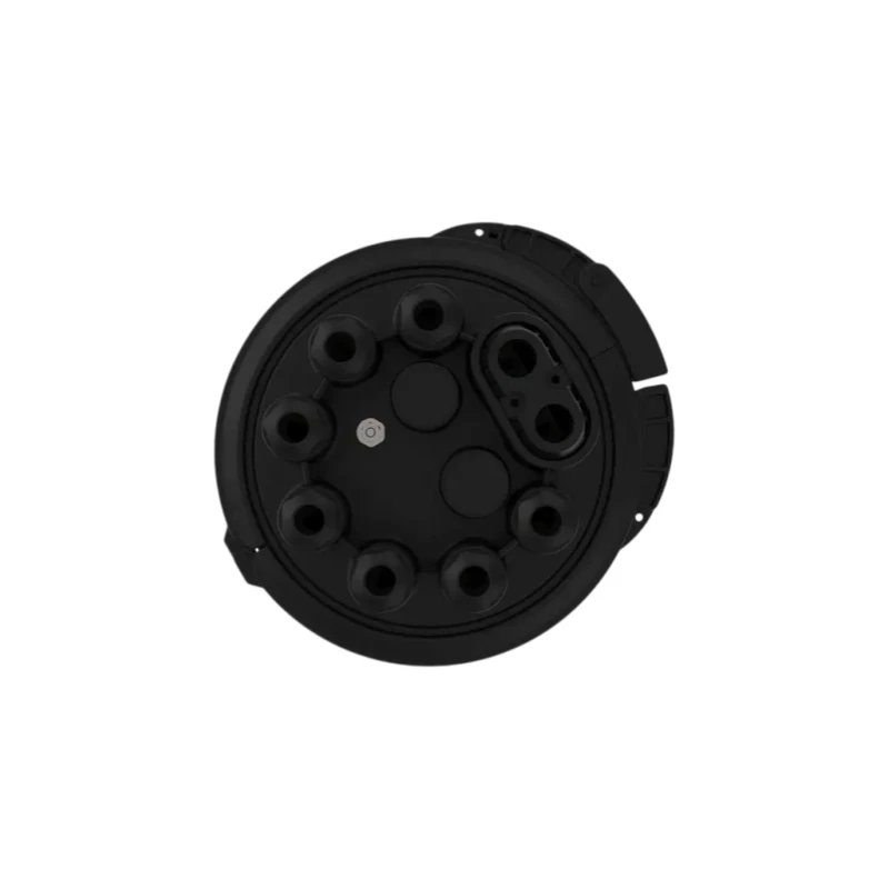 360F Pole Mounted Fiber Splice Enclosure Mechanical Sealing 1 Oval+7 Round Ports
