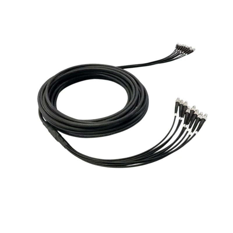 8 Core Indoor/Outdoor Pre Teminated Multifiber Cable LSZH FC/UPC-FC/UPC 15M