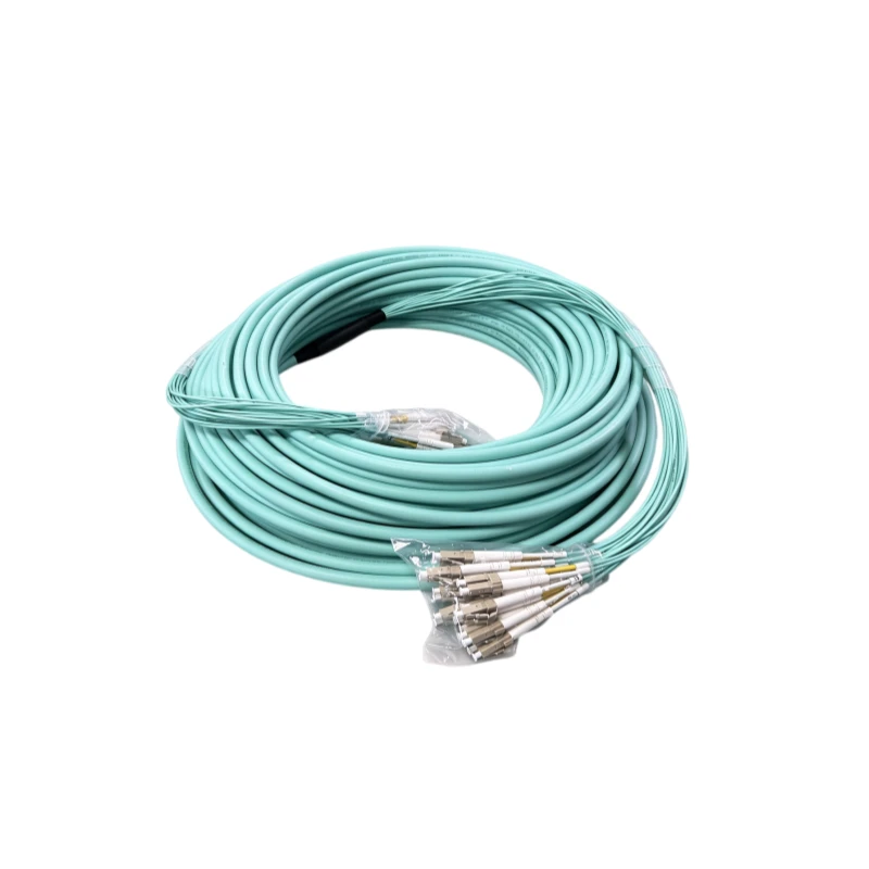 Assembly Isp 24 Core Multimode OM4 Indoor Pre-Terminated Fiber Cable LC/PC-LC/PC 30M ...