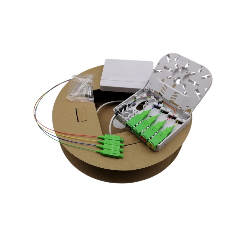 4FO Pre-Terminated Outlet (PTO) Kit SC/APC Drop Cable 30M | OPTEKCOM